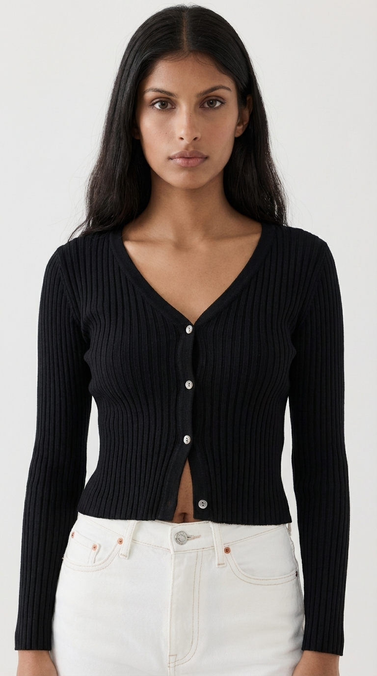 FRANCIE BLACK CARDIGAN