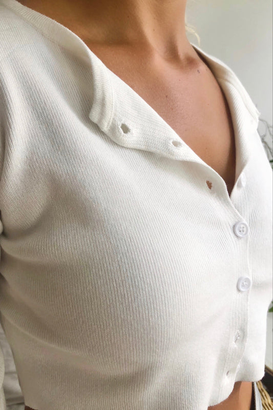 NIA CARDIGAN WHITE